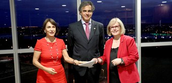 Ministra Rosa Weber recebe convite para a posse dos próximos presidente e vice-presidente do Tribunal Superior do Trabalho (TST), ministros Maria Cristina Peduzzi e Luiz Philippe Vieira de Mello Filho.